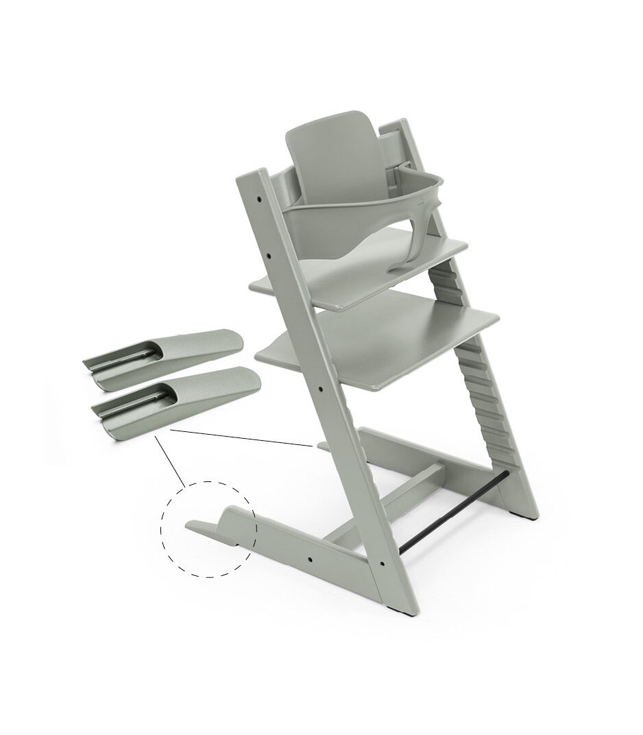 Tripp Trapp® Chair Glacier Green with Baby Set. galery image 3